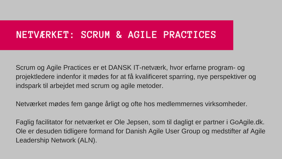 Netværk DANSK IT Scrum